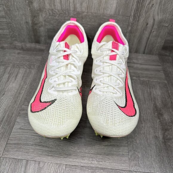 Nike Zoom Rival Sprint Track and Field Cleats Men's size 9.5 White Hot Pink Runn - Picture 4 of 8
